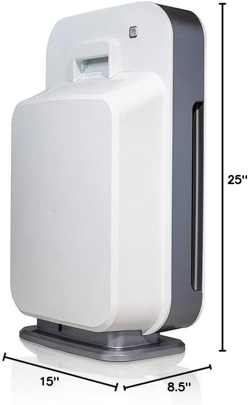 Breathesmart Flex HEPA Air Purifier with Pure Filter | 700 Sq. Ft. in 30 Min | Bedroom & Office | Allergens, Dust & Mold | White