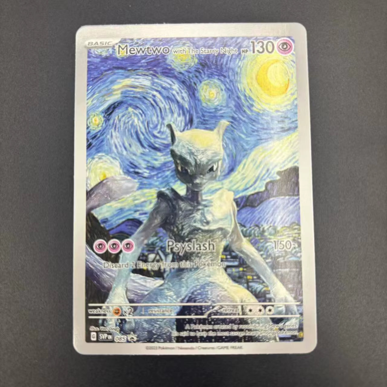 DIY PTCG Collection Cards 2023 SVP EN VAN GOGH PIKACHU/GREY FELT HAT Self Made Single Card Classic Game Anime Cards Gift Toy