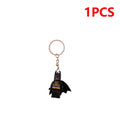 1/2/3PCS Cartoon Anime Keychain Doll Cartoon Animation Minifigure Keyring School Bag Pendant Trendy Bag Keychain Accessories