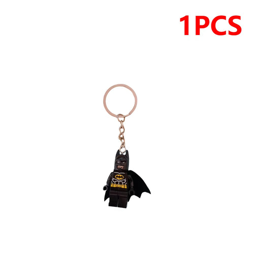 1/2/3PCS Cartoon Anime Keychain Doll Cartoon Animation Minifigure Keyring School Bag Pendant Trendy Bag Keychain Accessories