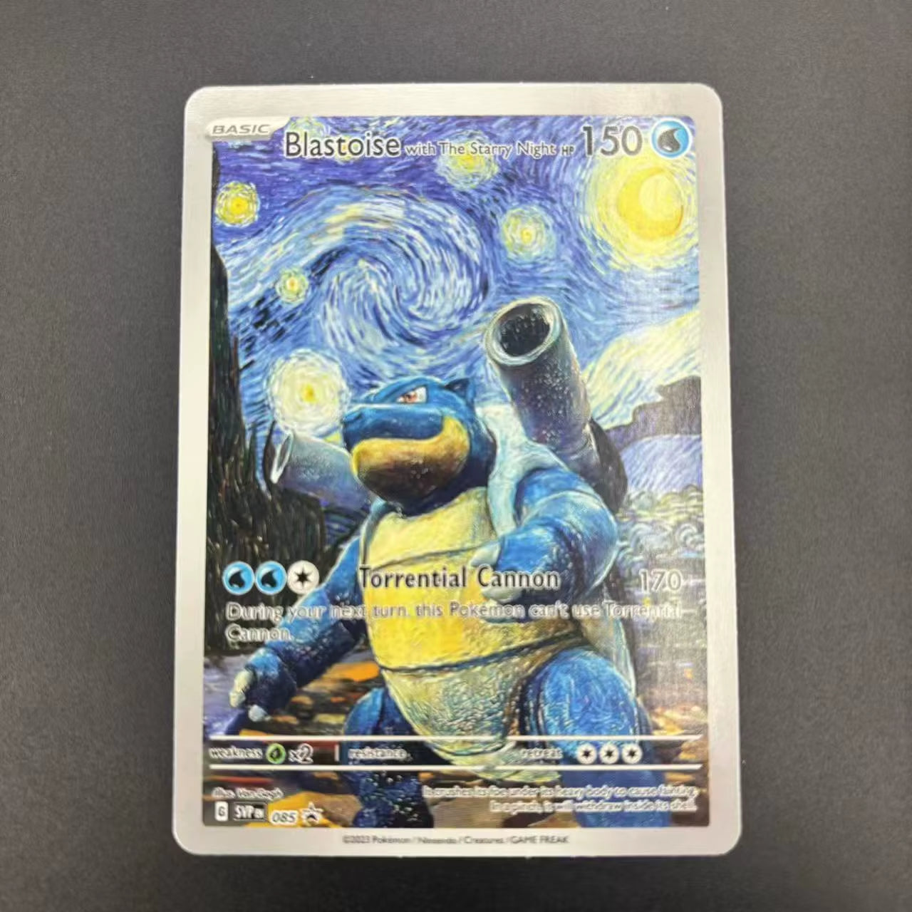 DIY PTCG Collection Cards 2023 SVP EN VAN GOGH PIKACHU/GREY FELT HAT Self Made Single Card Classic Game Anime Cards Gift Toy