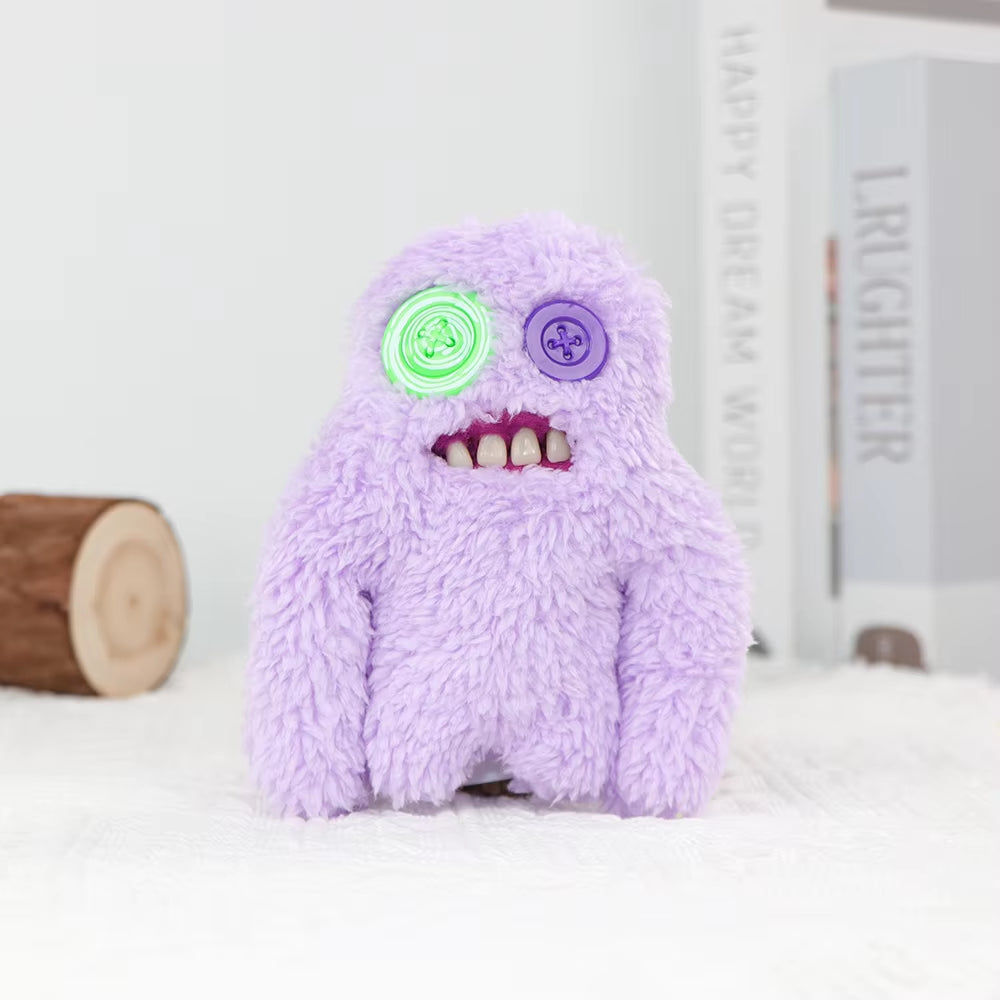 Original Teeth Monsters Pendant Plush Doll  Funny Ugly Monster Keyrings Keychain Toy Halloween Prank Decoration Gift