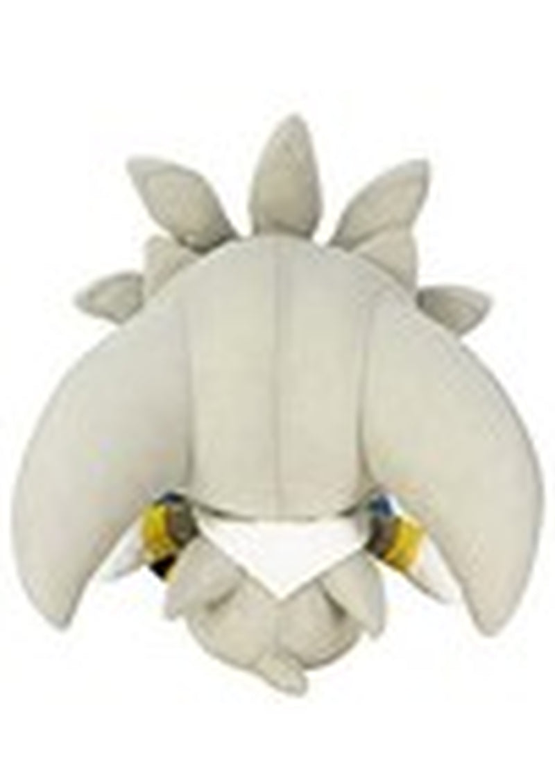 Sonic the Hedgehog Silver Sitting Plush Toy 7 Inches Officially Licensed