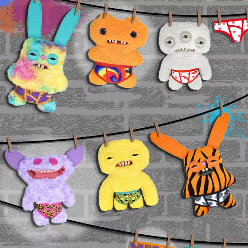 22Cm Original  Plush Toys Funny Tooth Monster Annoyed Alien Crazy Rabbit Mcgoo Wide-Eyed Monster Peluche Dolls Gifts Kid