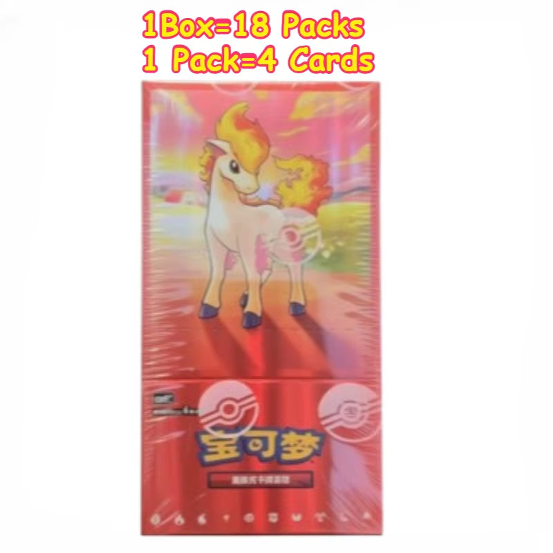 100% Original Pokemon PTCG Cards Gem Pack Vol.1 VOL.2 VOL.3 Chinese Scarlet and Violet Anime Eevee Gengar Box Card Birthday Gift