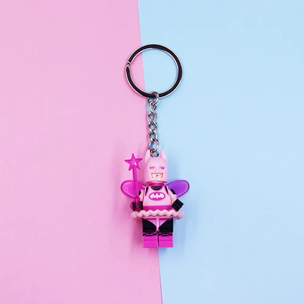 1/2/3PCS Cartoon Anime Keychain Doll Cartoon Animation Minifigure Keyring School Bag Pendant Trendy Bag Keychain Accessories