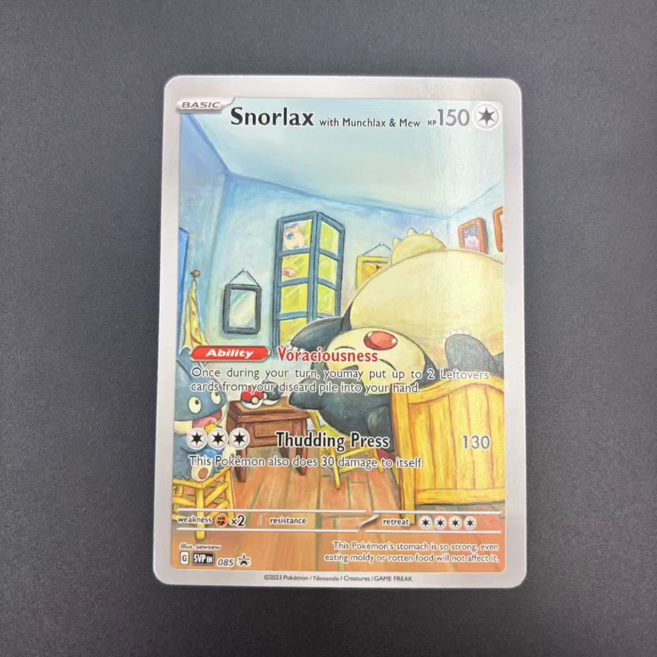 DIY PTCG Collection Cards 2023 SVP EN VAN GOGH PIKACHU/GREY FELT HAT Self Made Single Card Classic Game Anime Cards Gift Toy