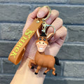 Anime Monster Shrek Keychain Cute Shrek Figure Keyring Bag Pendent Car Key Jewelry Charm Ornaments Xmas Gift for Fans Friends