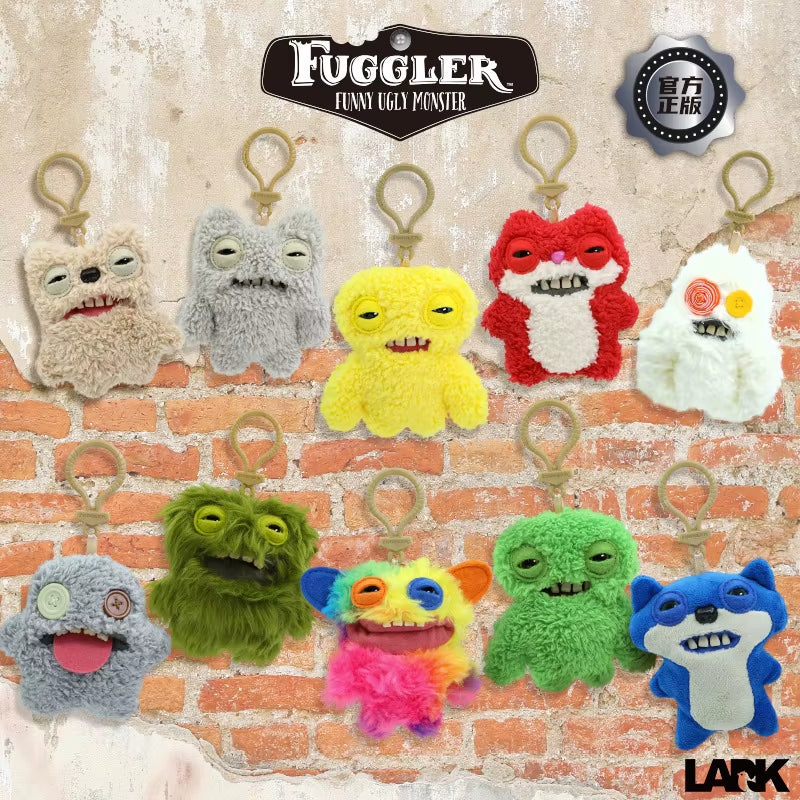 12Cm  Funny Ugly Monster Plush Toys Keychain Kawaii  Monster Rabbits Cute Stuffed Peluche Dolls Pendants Gifts Kid