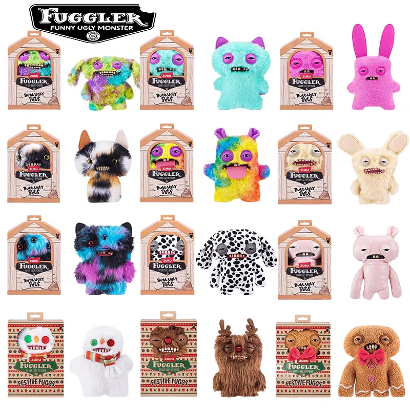 Original  Monsters Plush Butt Ugly Pets Mr Buttons Toy Christmas Snowman Gingerbread Rudolph Festive Fugg Plushies Gifts