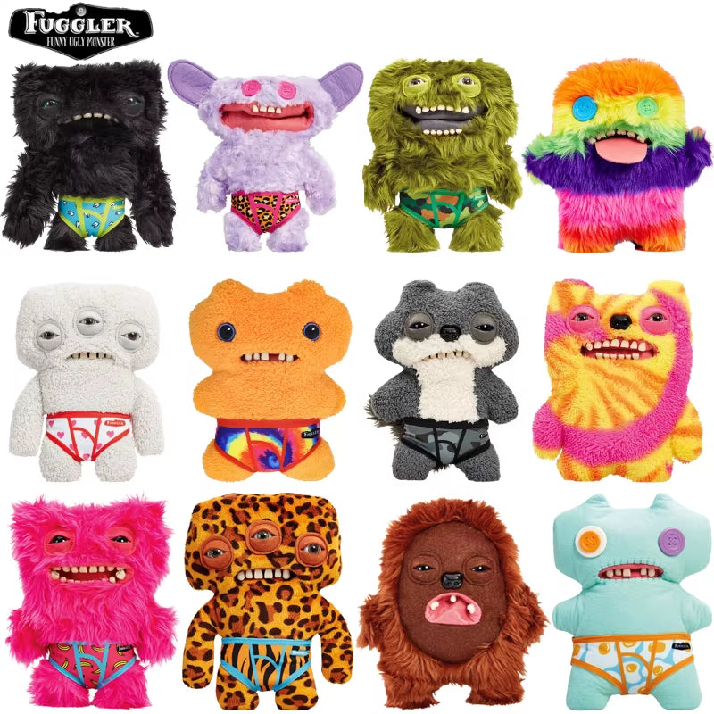 22Cm Original  Plush Toys Funny Tooth Monster Annoyed Alien Crazy Rabbit Mcgoo Wide-Eyed Monster Peluche Dolls Gifts Kid