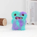 Original Teeth Monsters Pendant Plush Doll  Funny Ugly Monster Keyrings Keychain Toy Halloween Prank Decoration Gift