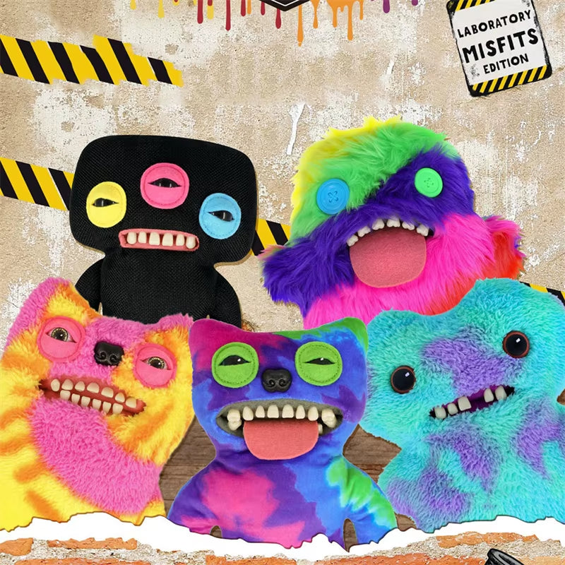 22Cm Original  Plush Toys Funny Tooth Monster Annoyed Alien Crazy Rabbit Mcgoo Wide-Eyed Monster Peluche Dolls Gifts Kid
