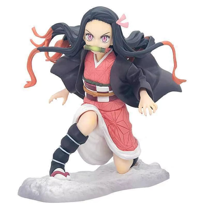 Demon Slayer Cartoon Anime Merchandise Nezuko Figurine Fashionable and Versatile for Men and Women Creative Desktop Ornament