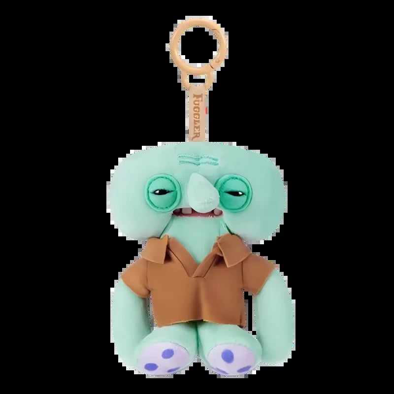 Original  Spongebob Patrick Keychain Bag Charm for Backpack Decoration Soft Plush Doll Teeth Monster Ugly Cute Funny Toy