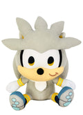 Sonic the Hedgehog Silver Sitting Plush Toy 7 Inches Officially Licensed