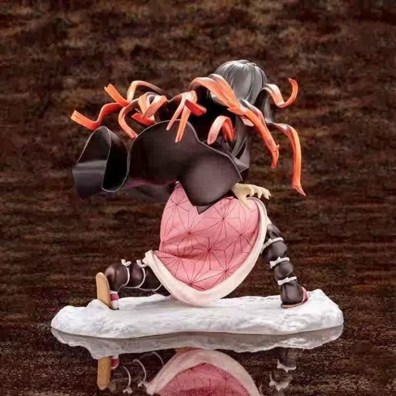Demon Slayer Cartoon Anime Merchandise Nezuko Figurine Fashionable and Versatile for Men and Women Creative Desktop Ornament