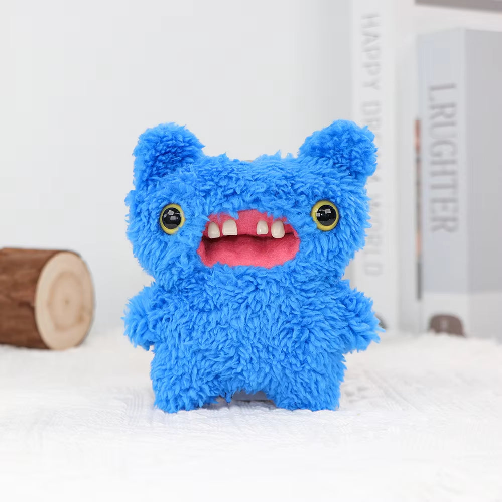 Original Teeth Monsters Pendant Plush Doll  Funny Ugly Monster Keyrings Keychain Toy Halloween Prank Decoration Gift