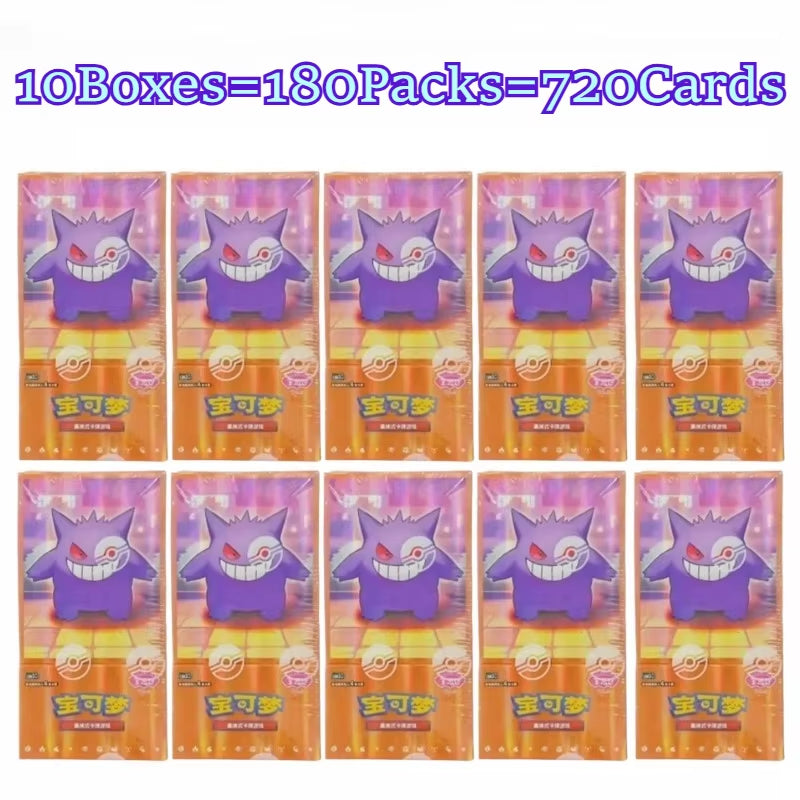 100% Original Pokemon PTCG Cards Gem Pack Vol.1 VOL.2 VOL.3 Chinese Scarlet and Violet Anime Eevee Gengar Box Card Birthday Gift