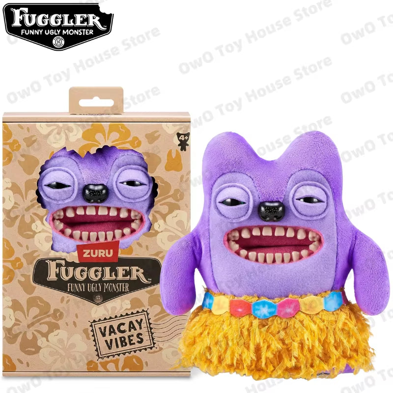 Original Fuggler Plush Toys Funny Ugly Teeth Monster Beach Resort Series Plushies Squirm Crazy Rabbit Stuffed Peluche Doll Gifts