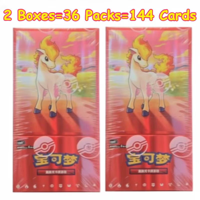 100% Original Pokemon PTCG Cards Gem Pack Vol.1 VOL.2 VOL.3 Chinese Scarlet and Violet Anime Eevee Gengar Box Card Birthday Gift