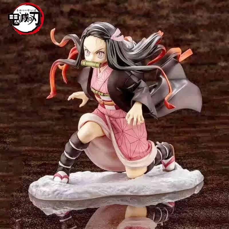 Demon Slayer Cartoon Anime Merchandise Nezuko Figurine Fashionable and Versatile for Men and Women Creative Desktop Ornament