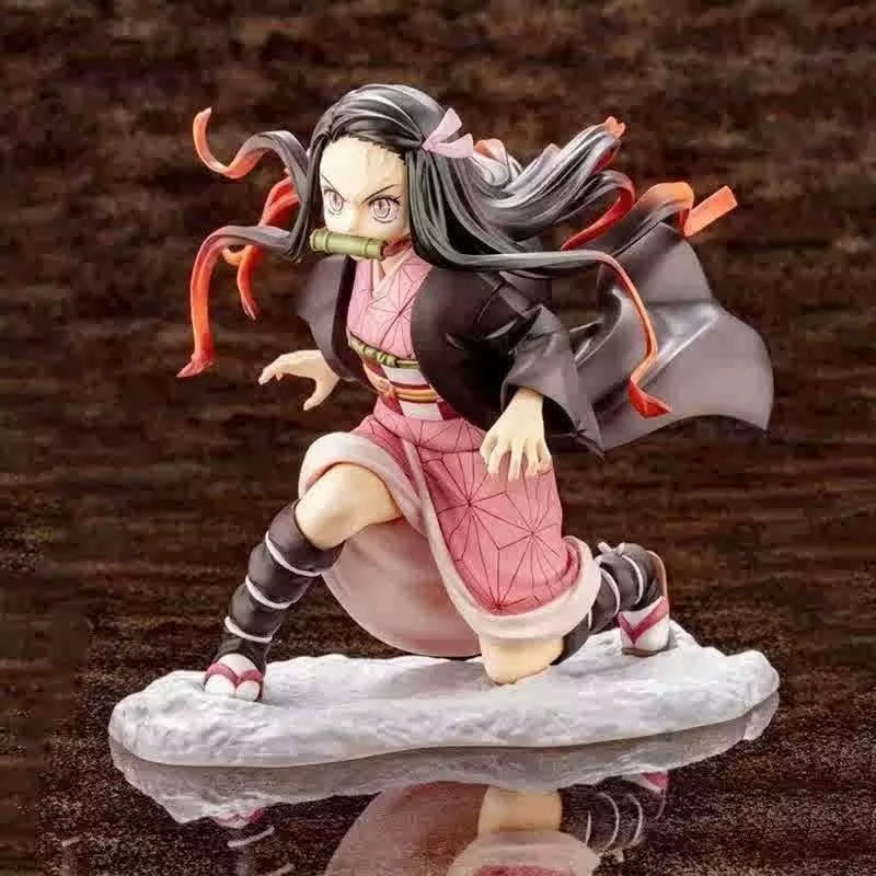 Demon Slayer Cartoon Anime Merchandise Nezuko Figurine Fashionable and Versatile for Men and Women Creative Desktop Ornament