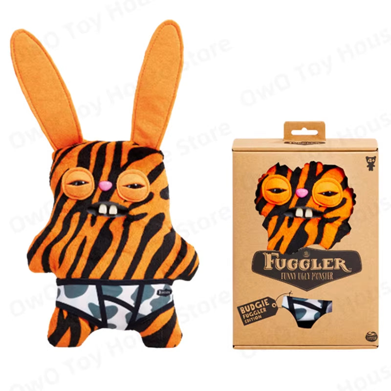 Original Fuggler Plush Toys Funny Ugly Teeth Monster Beach Resort Series Plushies Squirm Crazy Rabbit Stuffed Peluche Doll Gifts