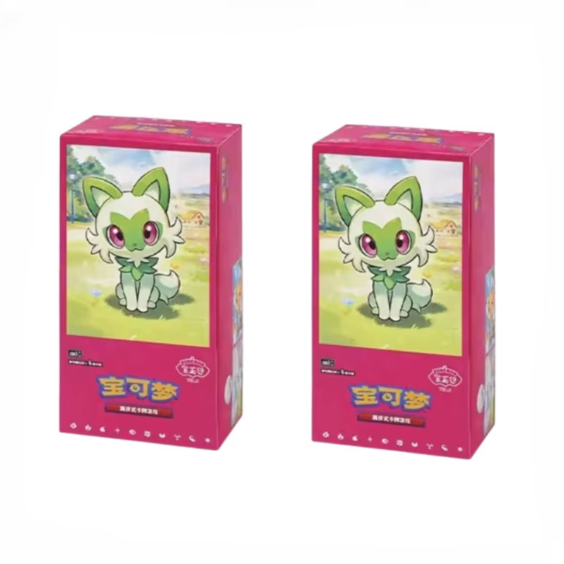 100% Original Pokemon PTCG Cards Gem Pack Vol.1 VOL.2 VOL.3 Chinese Scarlet and Violet Anime Eevee Gengar Box Card Birthday Gift