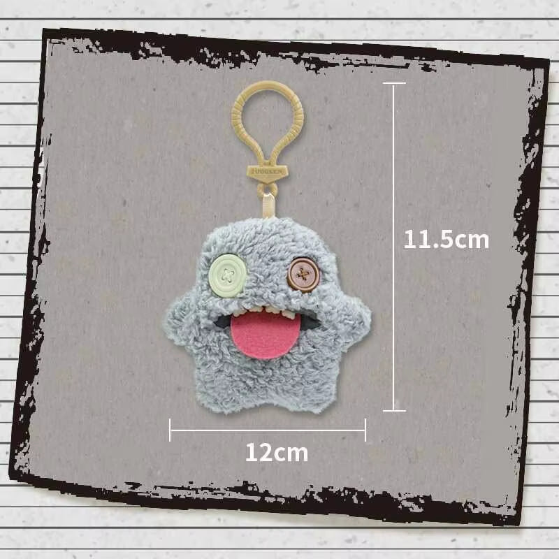12Cm  Funny Ugly Monster Plush Toys Keychain Kawaii  Monster Rabbits Cute Stuffed Peluche Dolls Pendants Gifts Kid