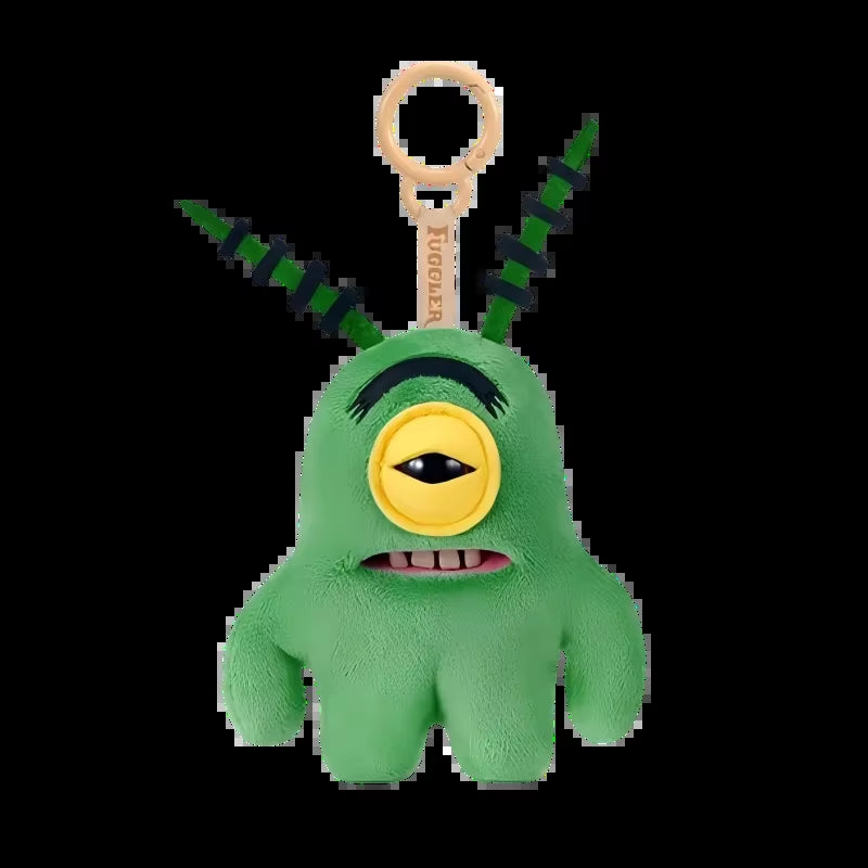 Original  Spongebob Patrick Keychain Bag Charm for Backpack Decoration Soft Plush Doll Teeth Monster Ugly Cute Funny Toy