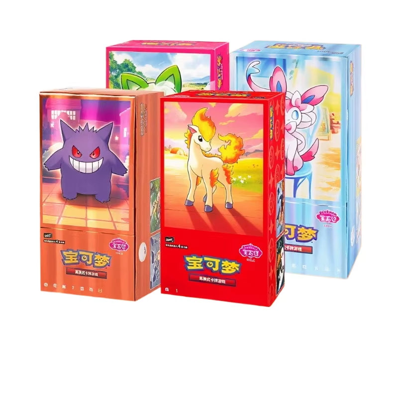 100% Original Pokemon PTCG Cards Gem Pack Vol.1 VOL.2 VOL.3 Chinese Scarlet and Violet Anime Eevee Gengar Box Card Birthday Gift