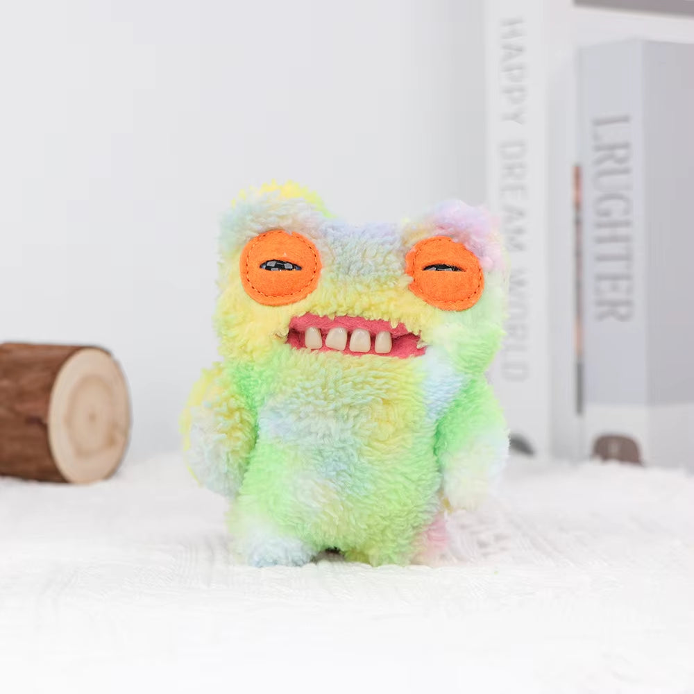 Original Teeth Monsters Pendant Plush Doll  Funny Ugly Monster Keyrings Keychain Toy Halloween Prank Decoration Gift