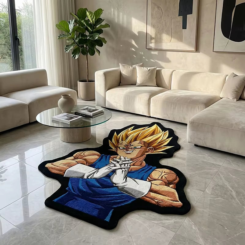 Anime Dragonball Vegeta Design Rug Bedroom Living Room Kid'S Room Non-Slip Decorative Floor Mat Collection Birthday Gift Carpet