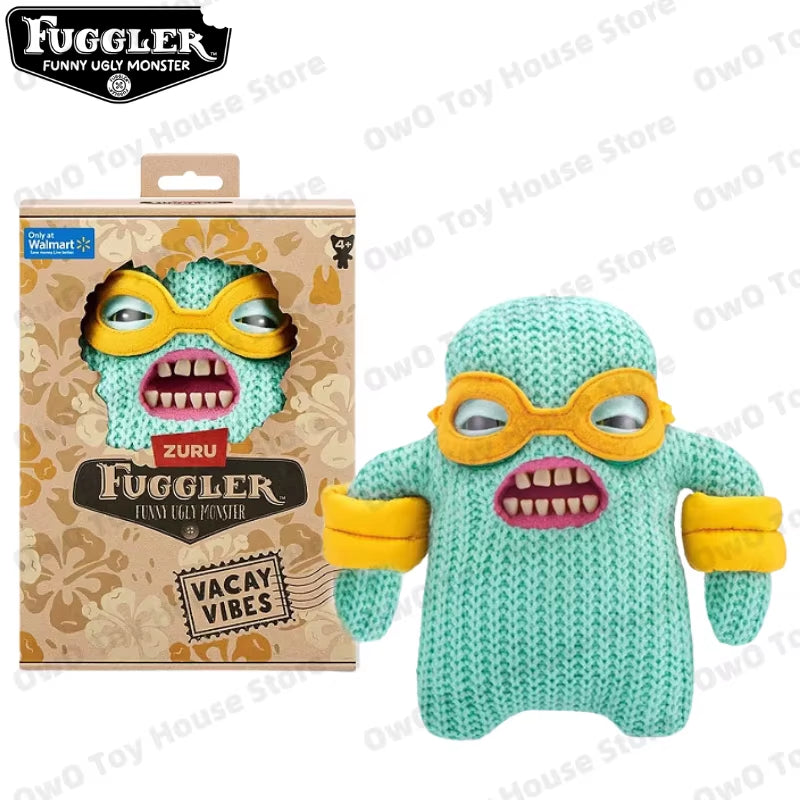 Original Fuggler Plush Toys Funny Ugly Teeth Monster Beach Resort Series Plushies Squirm Crazy Rabbit Stuffed Peluche Doll Gifts