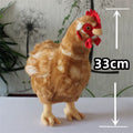 Hen High Fidelity Anime Cute Rooster Plushie Cock Plush Toys Lifelike Animals Simulation Stuffed Doll Toy Gifts for Kids