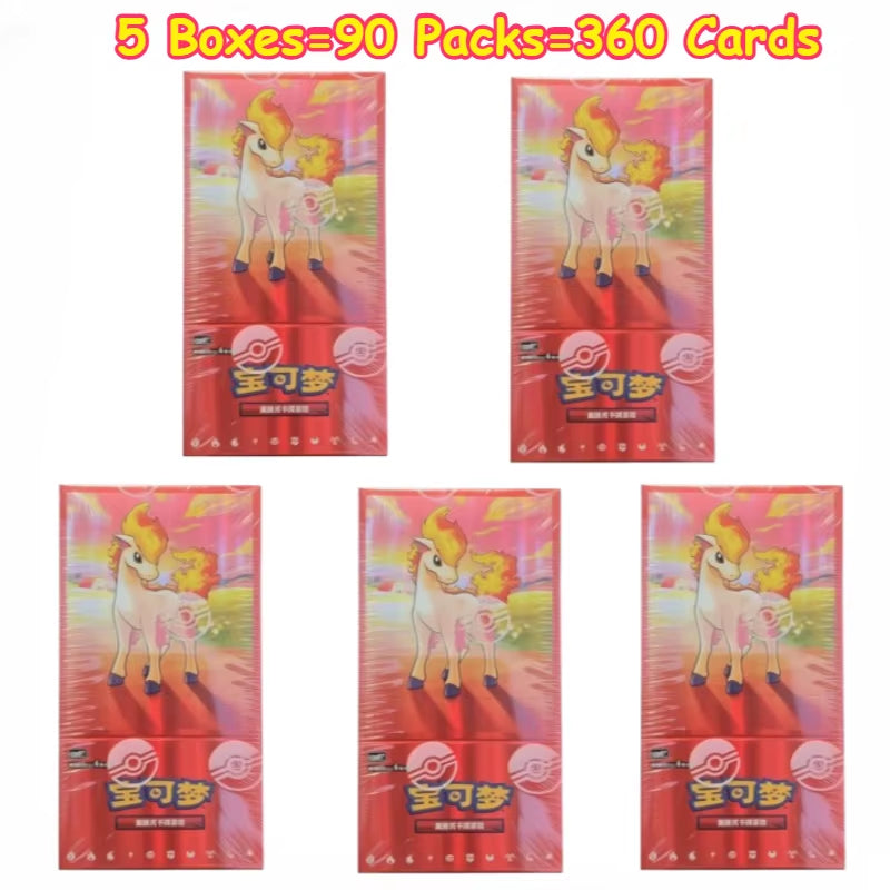 100% Original Pokemon PTCG Cards Gem Pack Vol.1 VOL.2 VOL.3 Chinese Scarlet and Violet Anime Eevee Gengar Box Card Birthday Gift