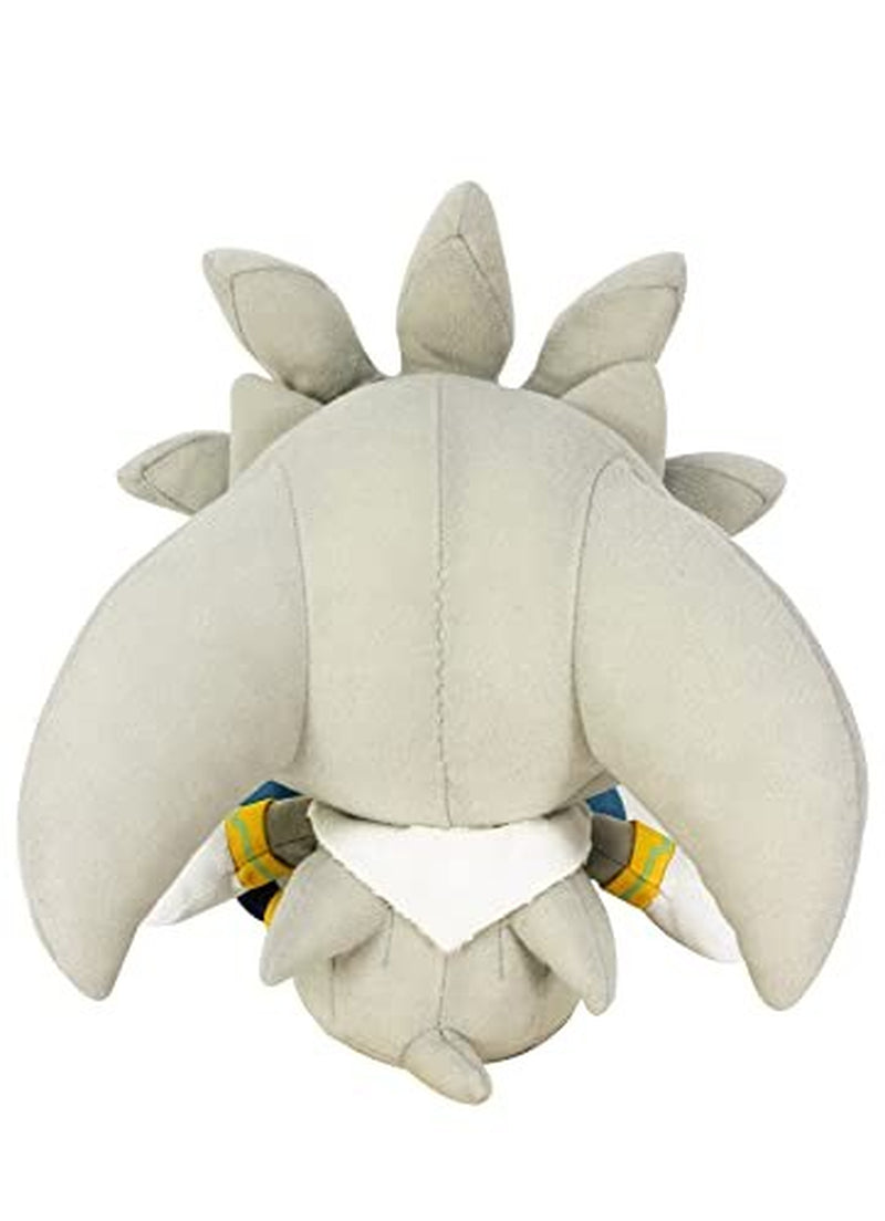 Sonic the Hedgehog Silver Sitting Plush Toy 7 Inches Officially Licensed