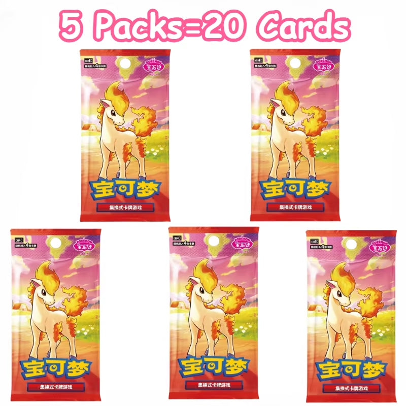 100% Original Pokemon PTCG Cards Gem Pack Vol.1 VOL.2 VOL.3 Chinese Scarlet and Violet Anime Eevee Gengar Box Card Birthday Gift