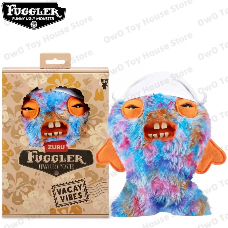 Original Fuggler Plush Toys Funny Ugly Teeth Monster Beach Resort Series Plushies Squirm Crazy Rabbit Stuffed Peluche Doll Gifts