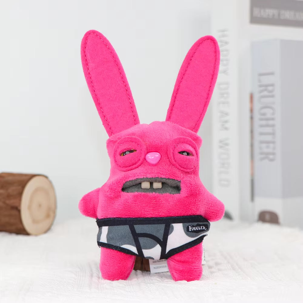 Original Teeth Monsters Pendant Plush Doll  Funny Ugly Monster Keyrings Keychain Toy Halloween Prank Decoration Gift