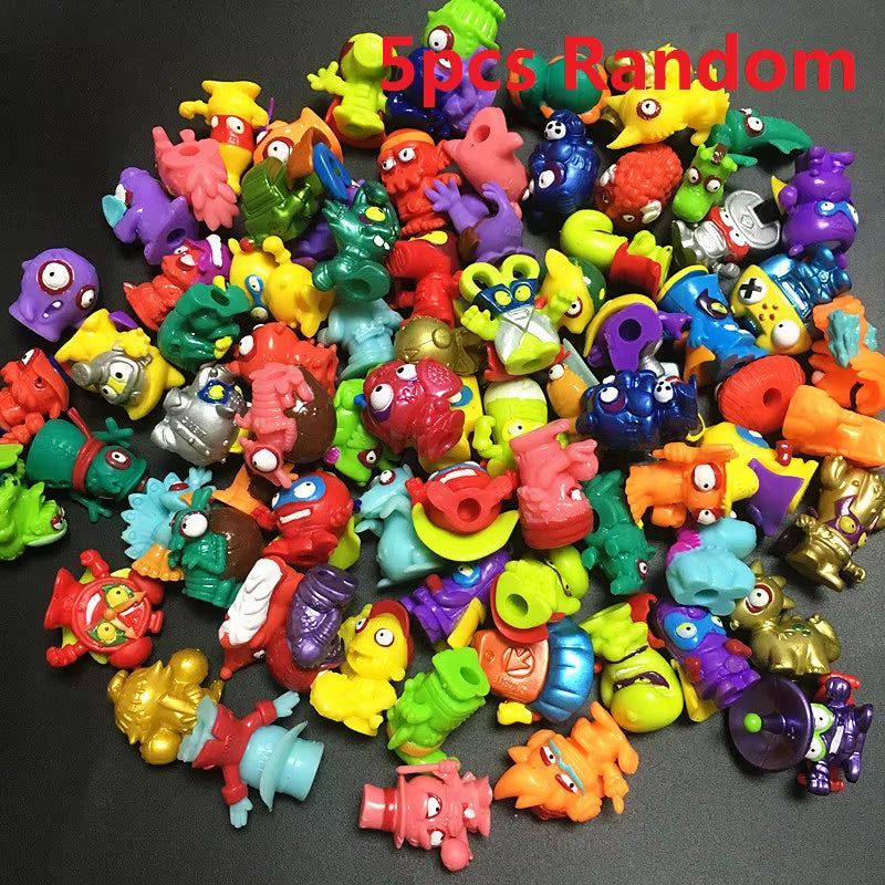 5Pcs Original Superzings Superthings Zomlings Anime Trash Action Figures Rare Enigma Kactor Series 1 2 3 4 Limited Collection