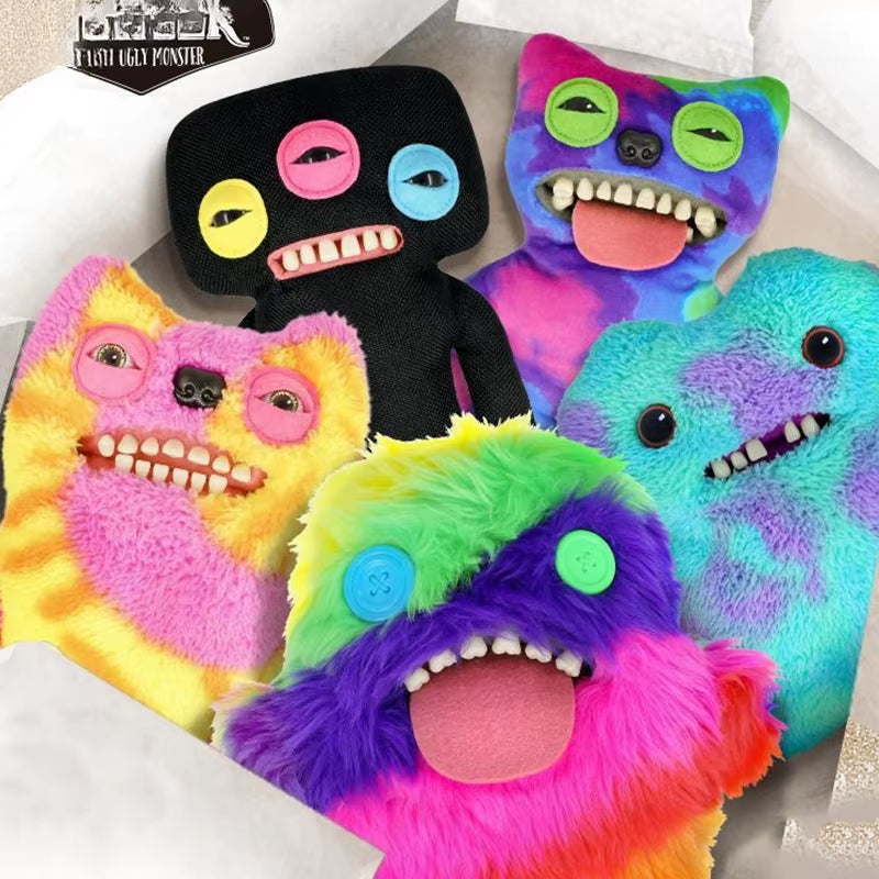 22Cm Original  Plush Toys Funny Tooth Monster Annoyed Alien Crazy Rabbit Mcgoo Wide-Eyed Monster Peluche Dolls Gifts Kid