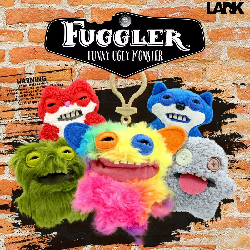 12Cm  Funny Ugly Monster Plush Toys Keychain Kawaii  Monster Rabbits Cute Stuffed Peluche Dolls Pendants Gifts Kid
