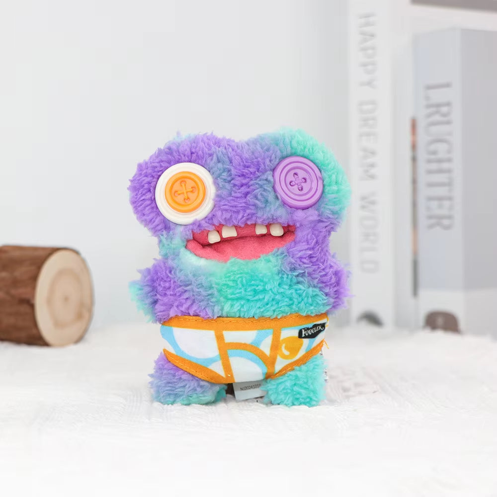 Original Teeth Monsters Pendant Plush Doll  Funny Ugly Monster Keyrings Keychain Toy Halloween Prank Decoration Gift