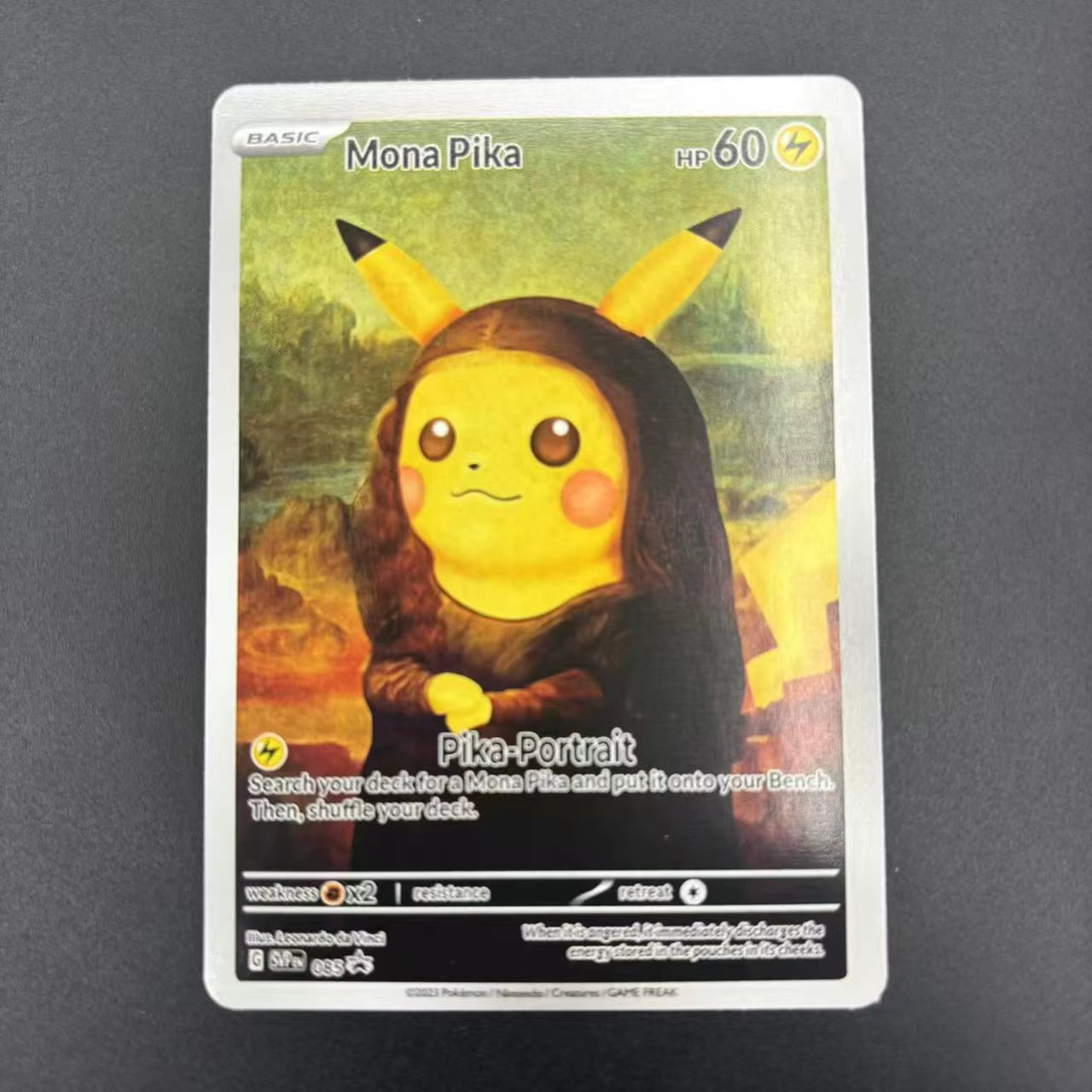 DIY PTCG Collection Cards 2023 SVP EN VAN GOGH PIKACHU/GREY FELT HAT Self Made Single Card Classic Game Anime Cards Gift Toy