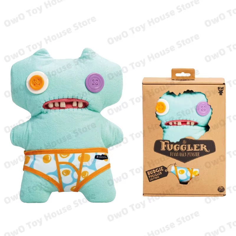 Original Fuggler Plush Toys Funny Ugly Teeth Monster Beach Resort Series Plushies Squirm Crazy Rabbit Stuffed Peluche Doll Gifts