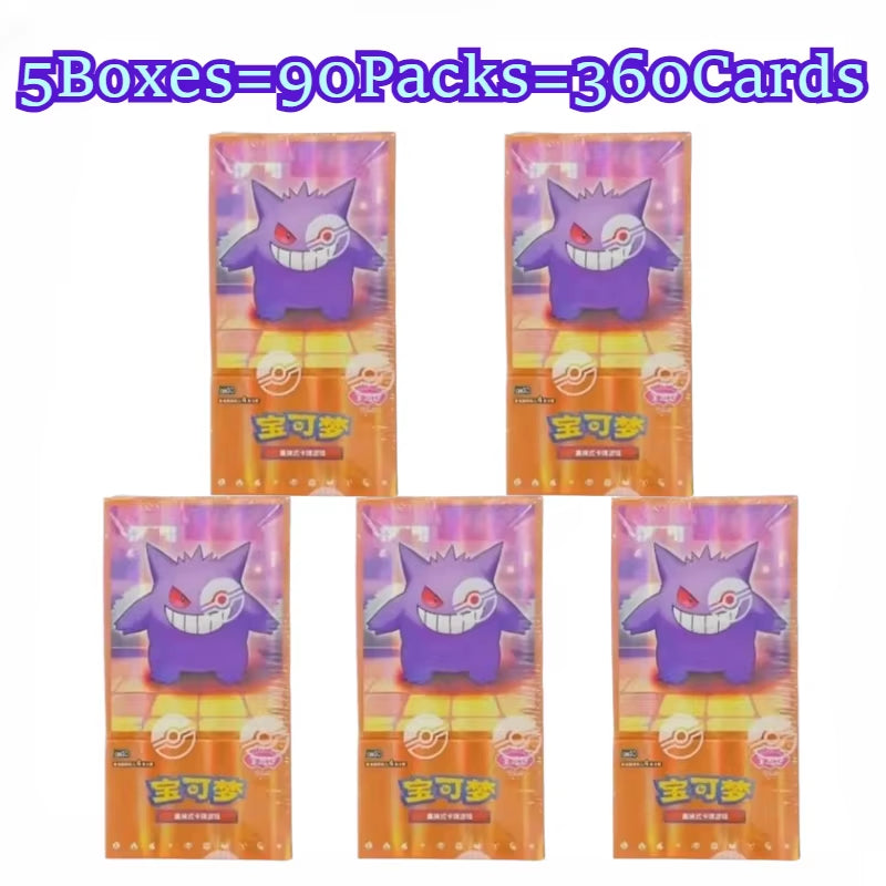 100% Original Pokemon PTCG Cards Gem Pack Vol.1 VOL.2 VOL.3 Chinese Scarlet and Violet Anime Eevee Gengar Box Card Birthday Gift