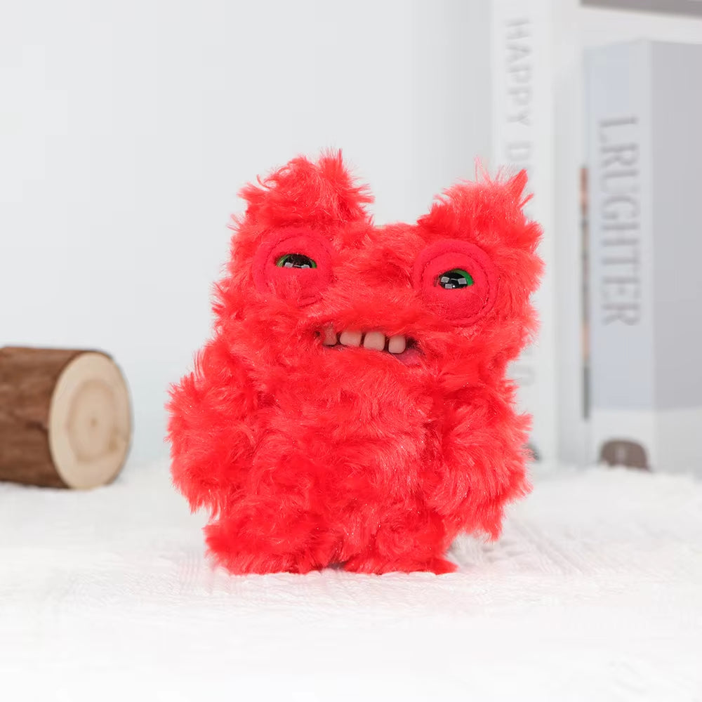 Original Teeth Monsters Pendant Plush Doll  Funny Ugly Monster Keyrings Keychain Toy Halloween Prank Decoration Gift
