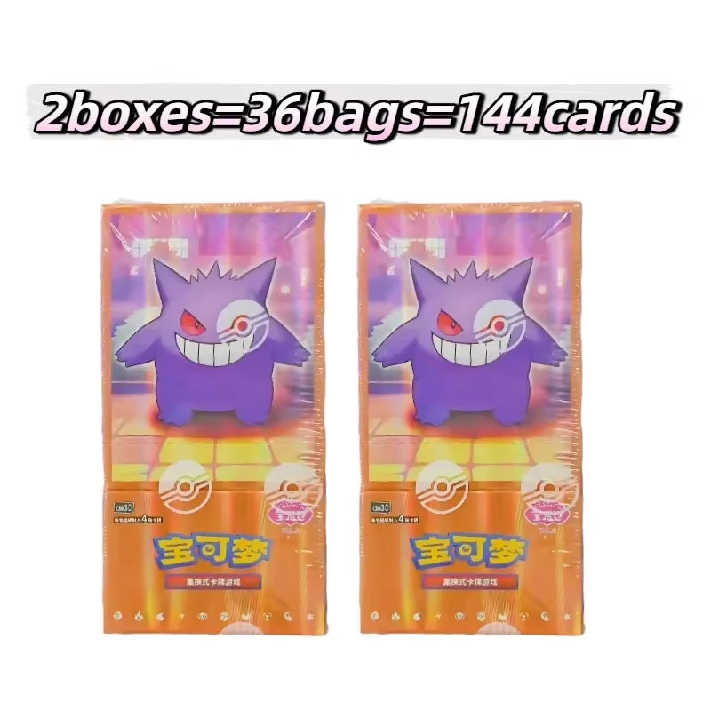100% Original Pokemon PTCG Cards Gem Pack Vol.1 VOL.2 VOL.3 Chinese Scarlet and Violet Anime Eevee Gengar Box Card Birthday Gift
